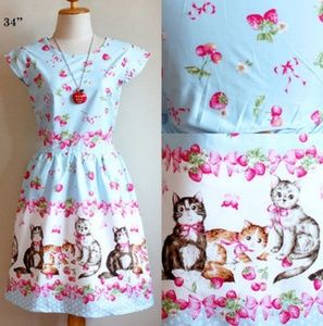 🐺 3 for $33🐺 Lolita Cat Strawberry Dress